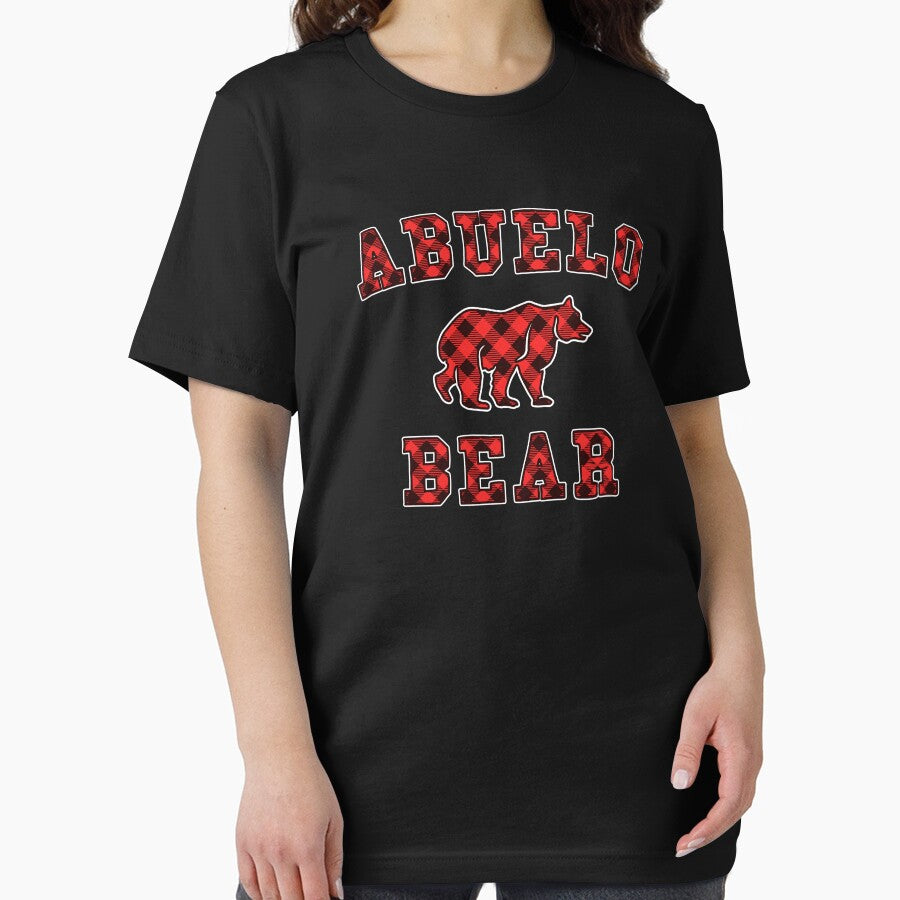 Abuelo Bear Red Buffalo Plaid Matching Family Christmas by 14thFloor