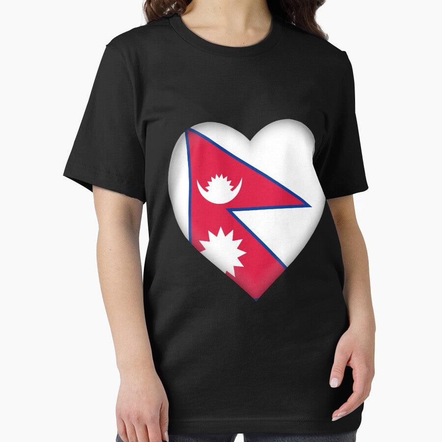 I Love Nepal Design | Nepalese Nepali Flag Heart Outfit by melsens