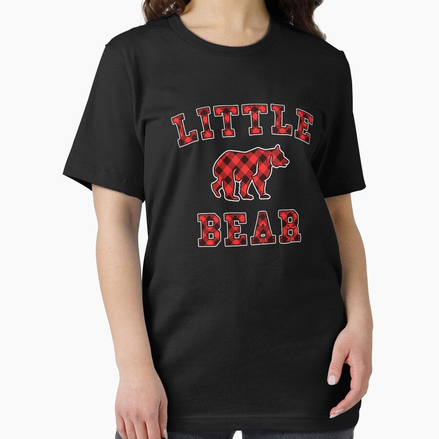 Little Bear Red Buffalo Plaid Matching Family Christmas by 14thFloor