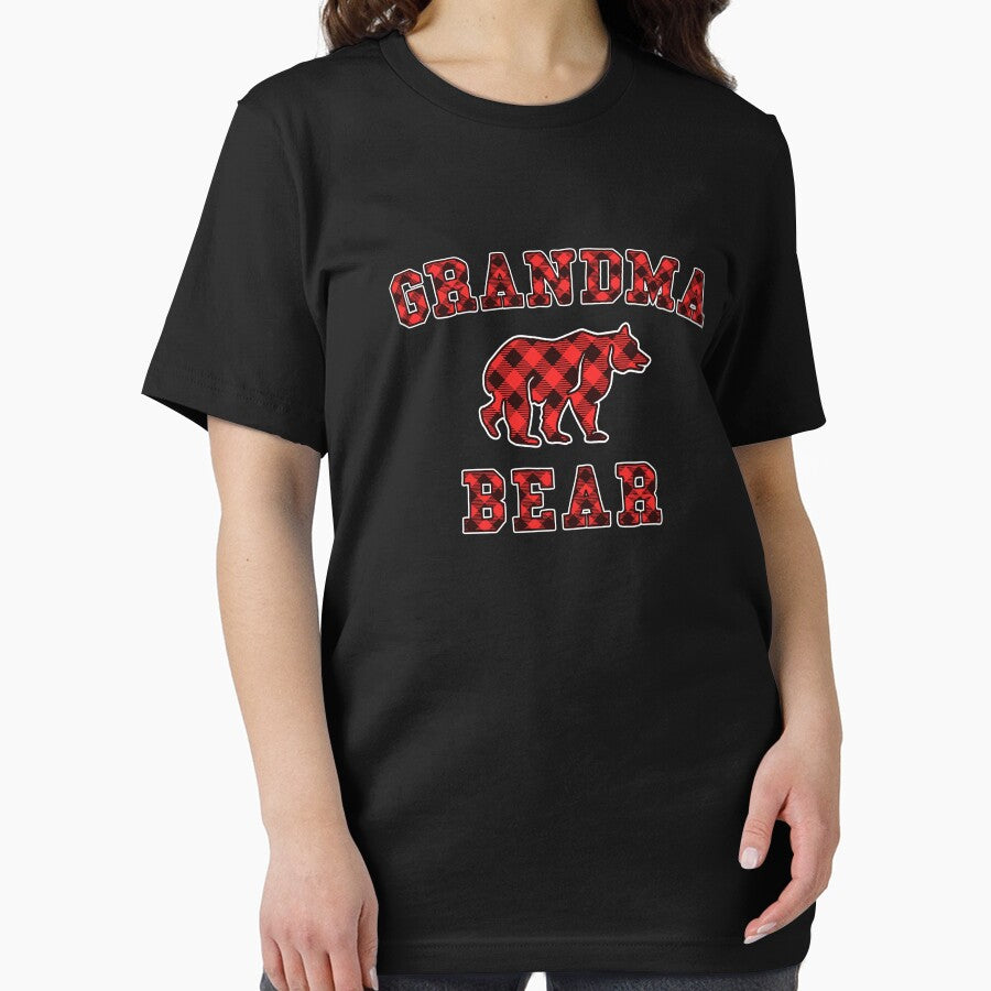Grandpa Bear Red Buffalo Plaid Matching Family Christmas by 14thFloor