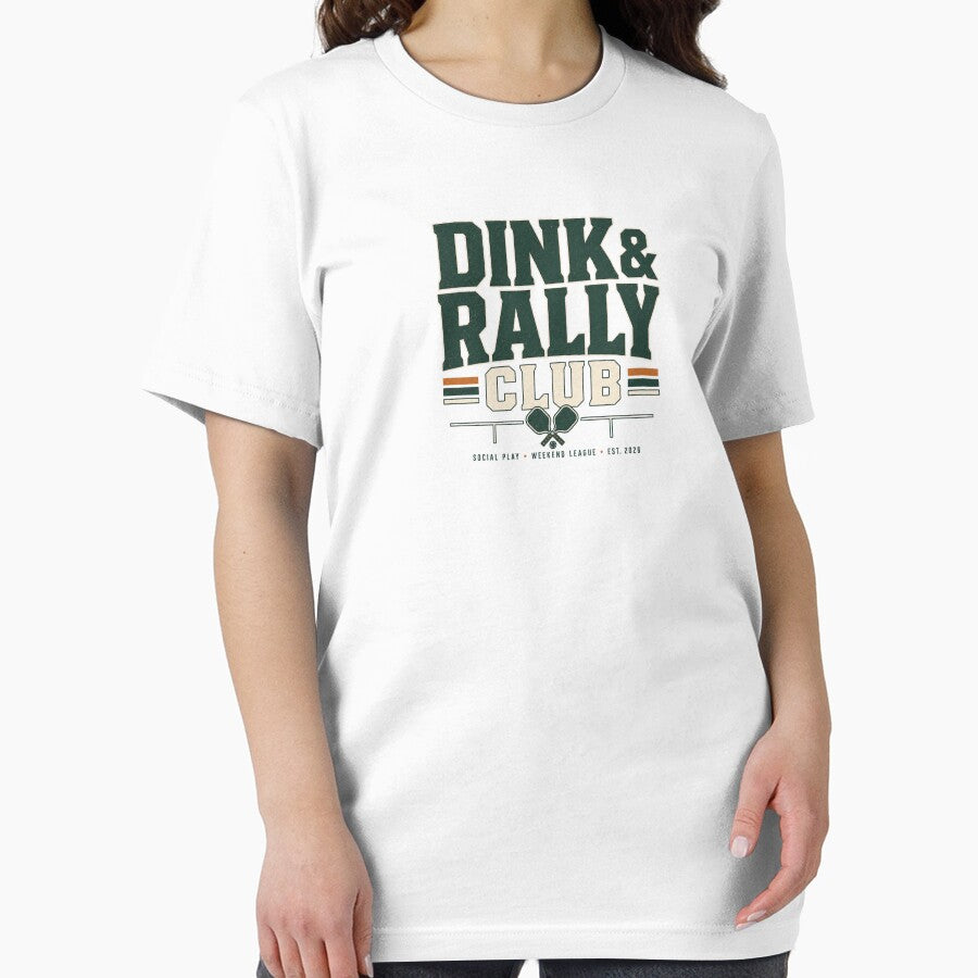 Dink & Rally Club Shirt | Pickleball Social League Vintage Sports Design | Court Members Only Paddle Club Apparel by The Daily Goods