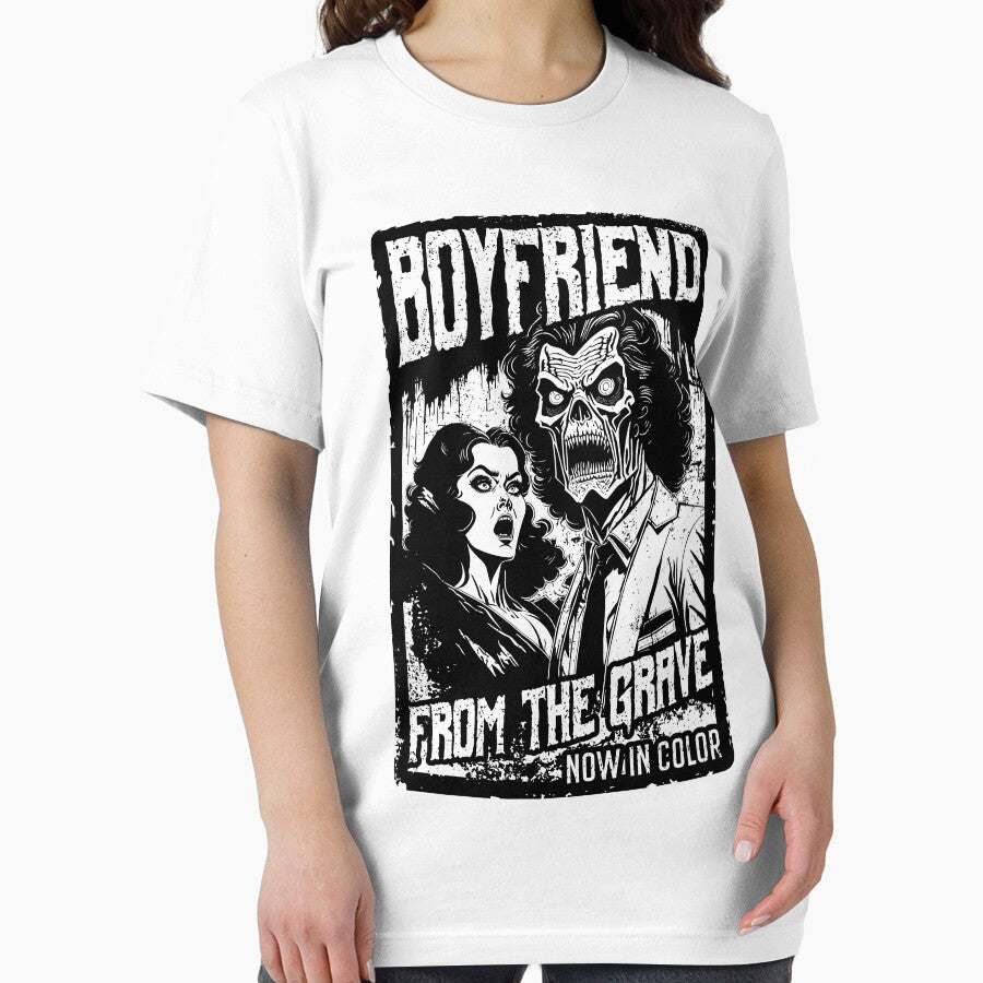 Retro Horror Movie Poster Funny Zombie Boyfriend Halloween by GrandeDuc