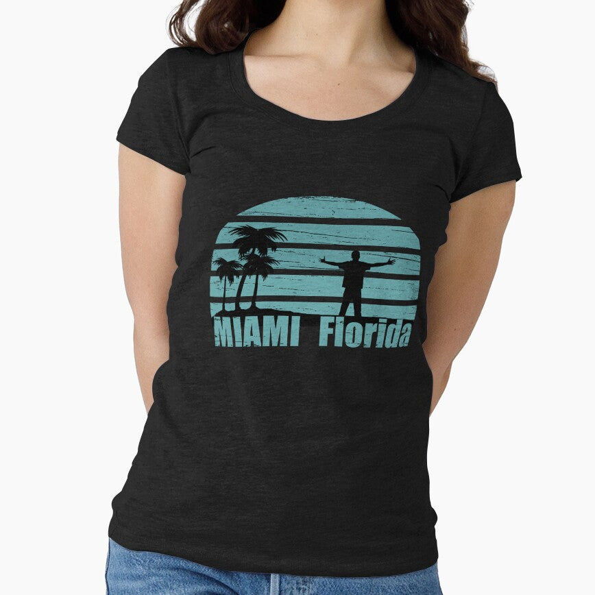 Miami vintage blue sunset by Alexaltay