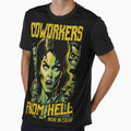Coworker Retro Horror Movie Poster Funny Coworkers Halloween by GrandeDuc