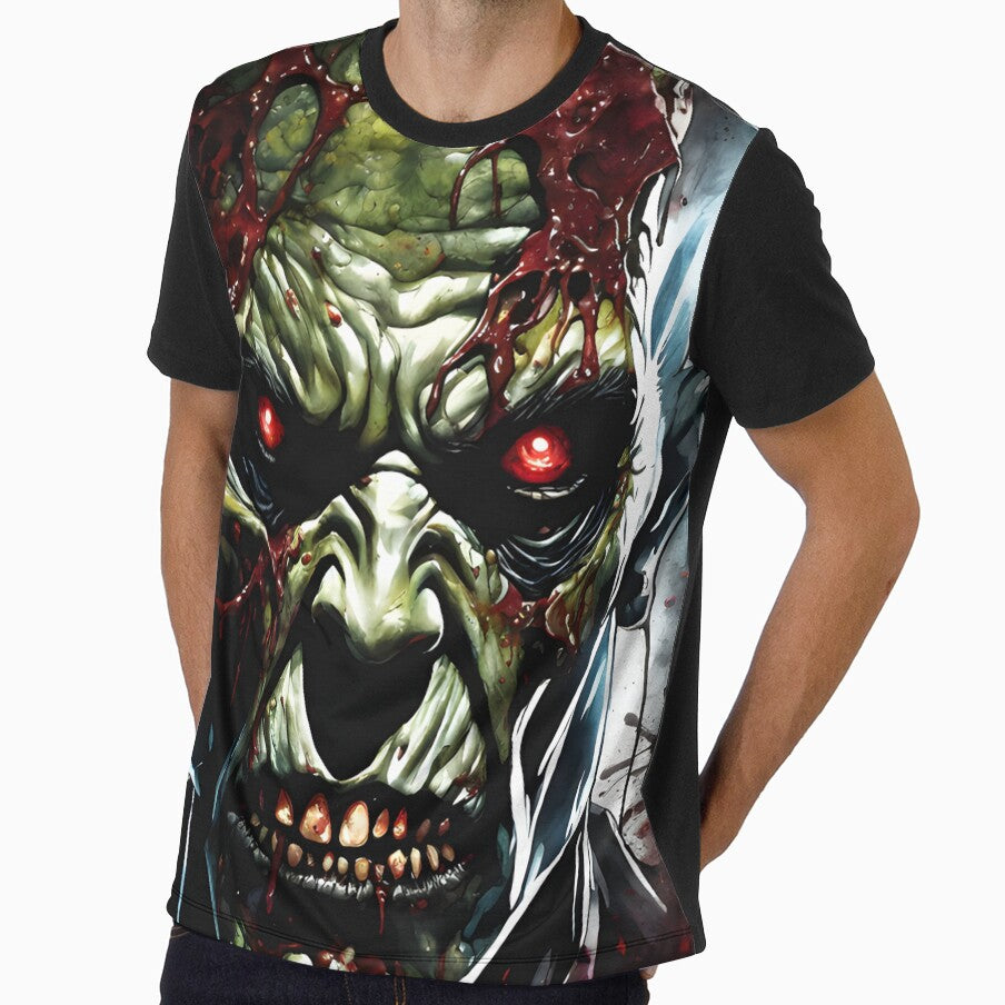 Halloween zombie #1 Green skull by Casanova7000