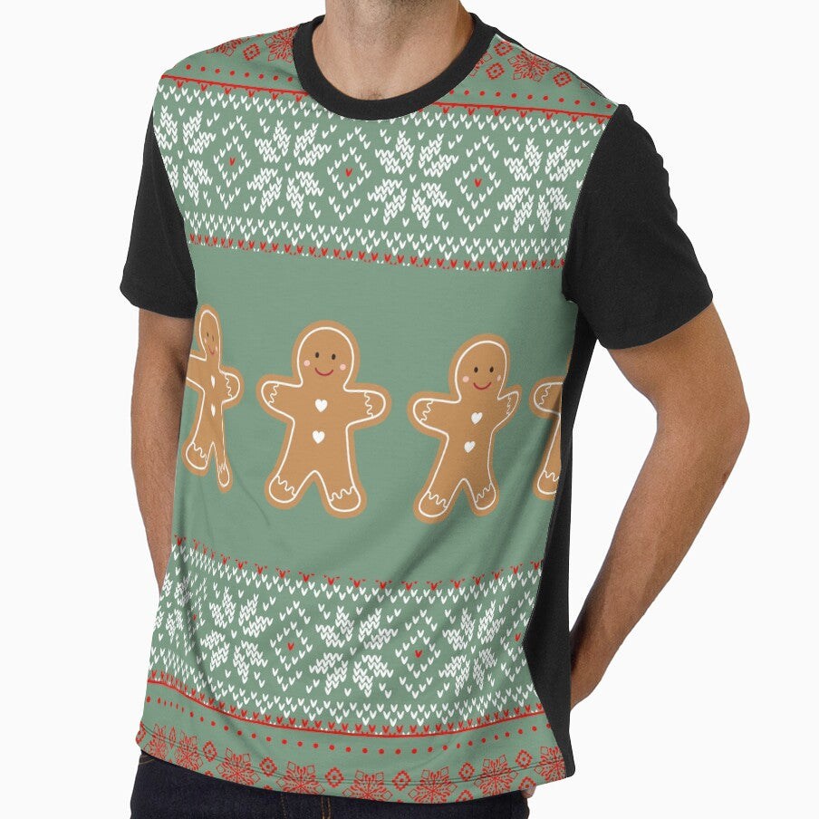 Gingerbread Ugly Christmas Sweater Pattern by CatchallDesign