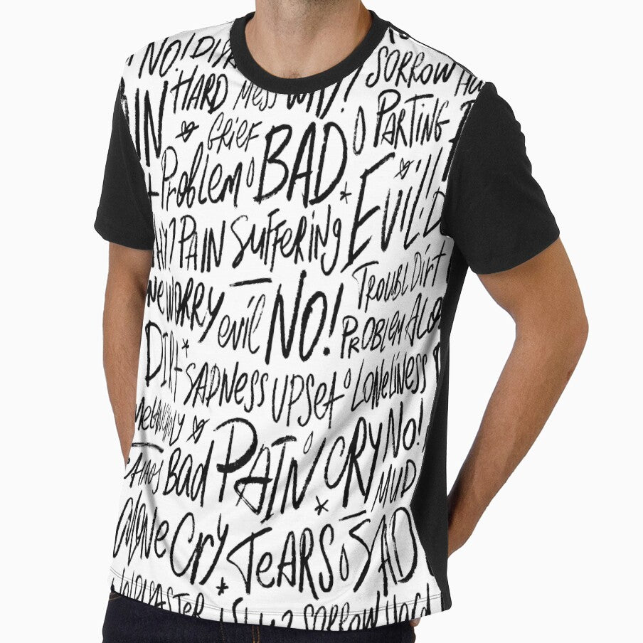 Emo Goth Gothic Pattern Black Punk Rock Alternative Skater Grunge Freak Sad Boy Girl Evil Occult Aesthetic by Stephen Scharf