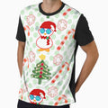 Cute Christmas Penguin Seamless Pattern – Holiday Candy Cane & Tree Design by HopeAndHustle