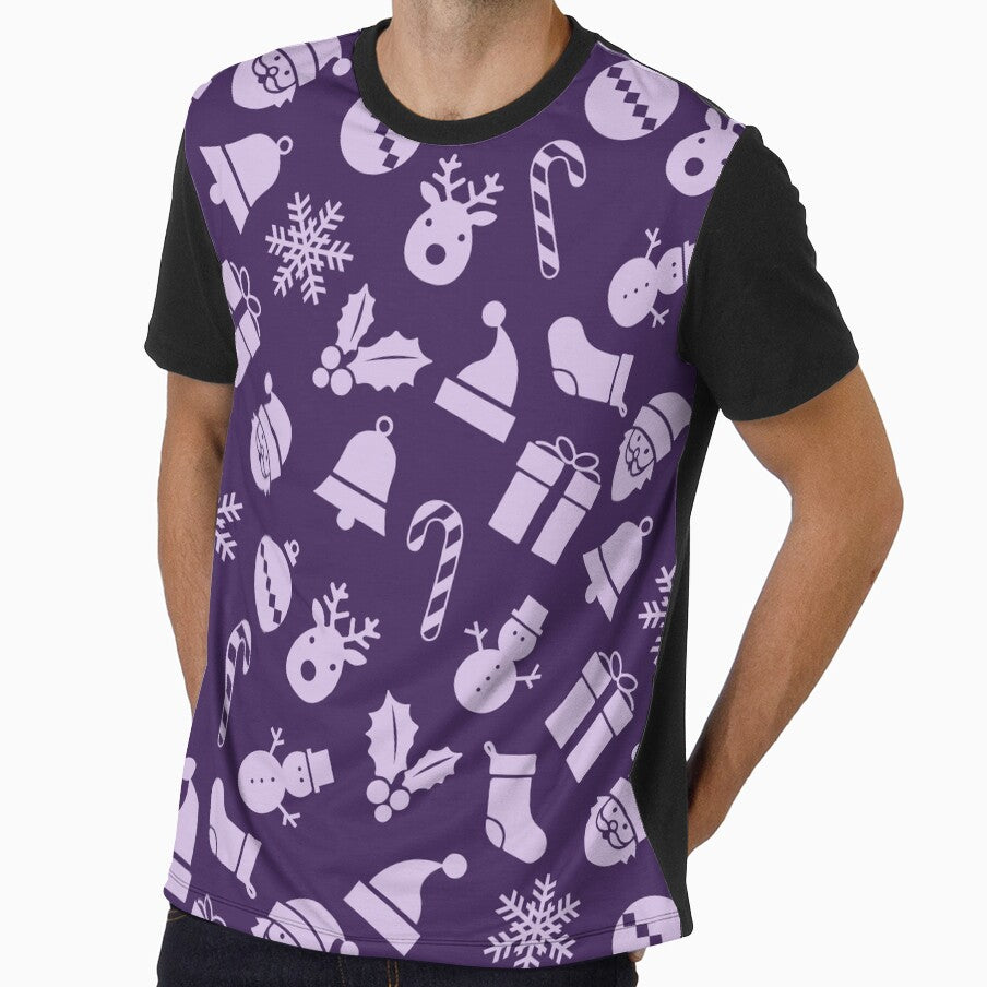 Purple Snowman Funny Christmas Happy Holiday    - Best Friend Gifts by RoyalStarsPatts