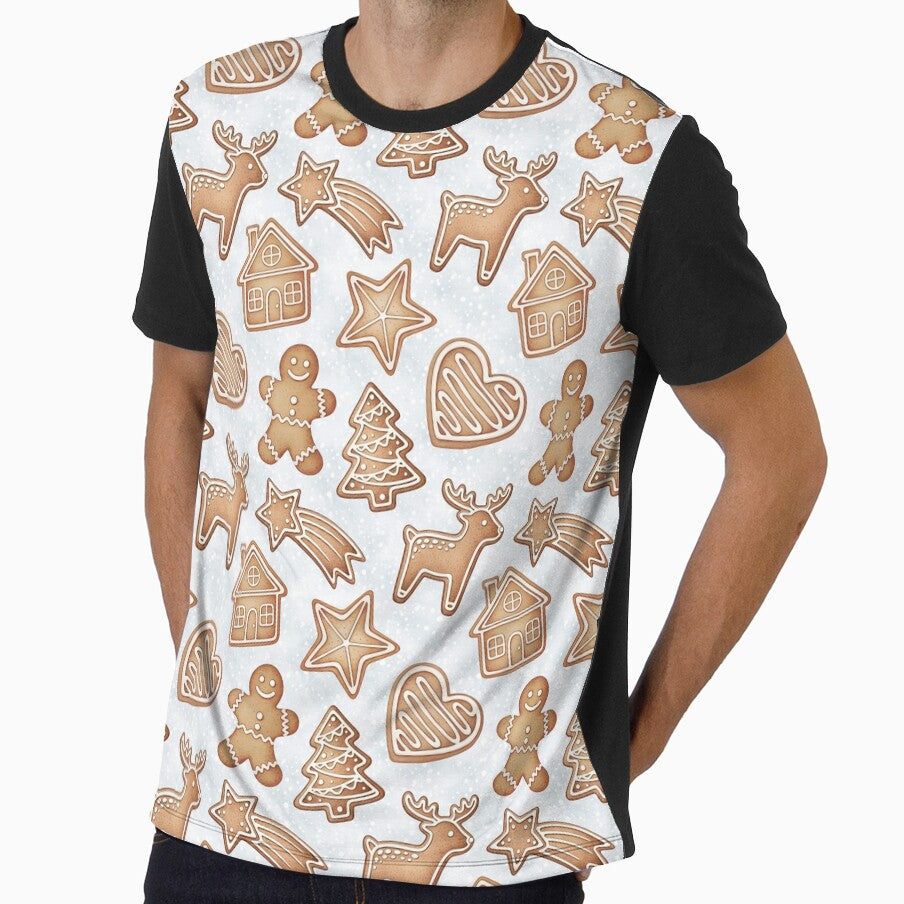 Cute Christmas Gingerbread Seamless pattern by Katarzyna Dembek