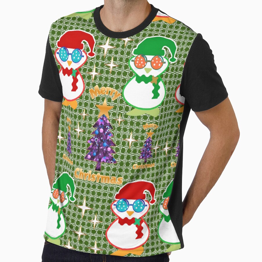 Cute Penguin Christmas Seamless Pattern by HopeAndHustle