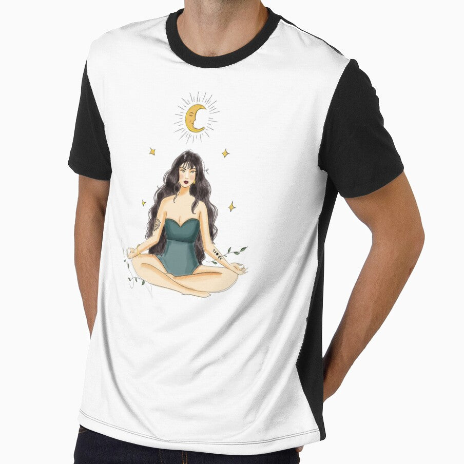 meditation female illustration by Meghaillustrat