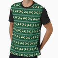 Green Santa Claus Reindeer Christmas Reindeer Happy Holiday    - Valentine Gifts For Girlfriend by RoyalStarsPatts