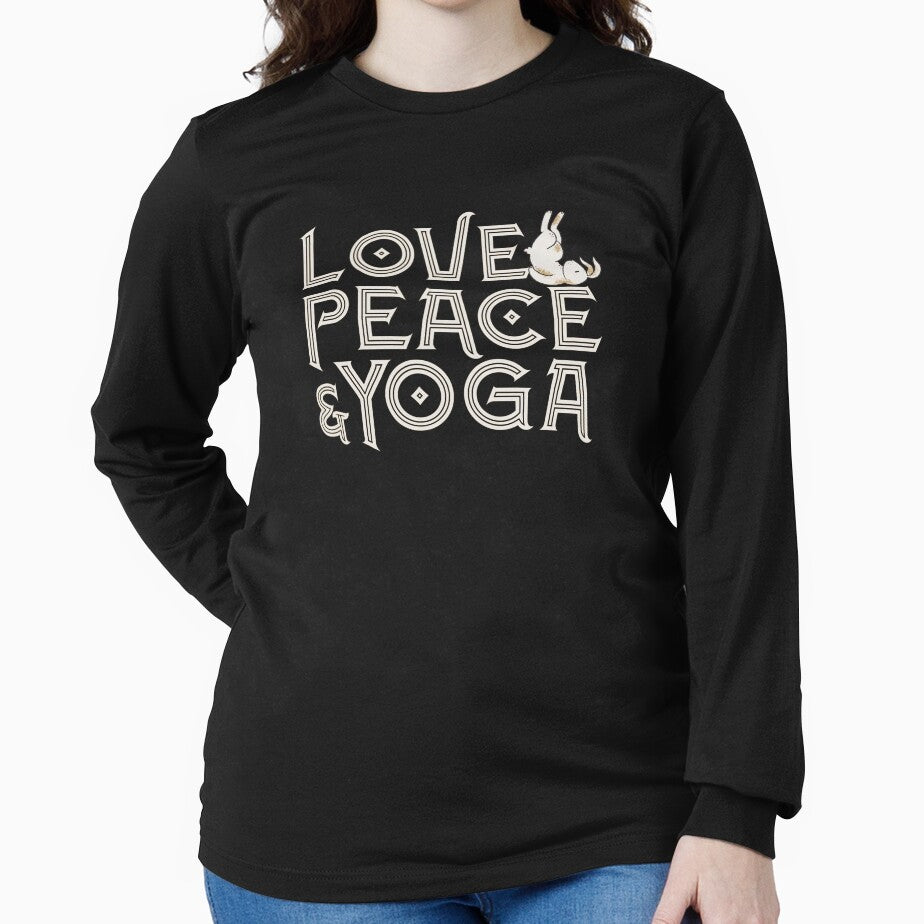 Love, Peace & Yoga for yogi and rabbit mom by Kalli-design