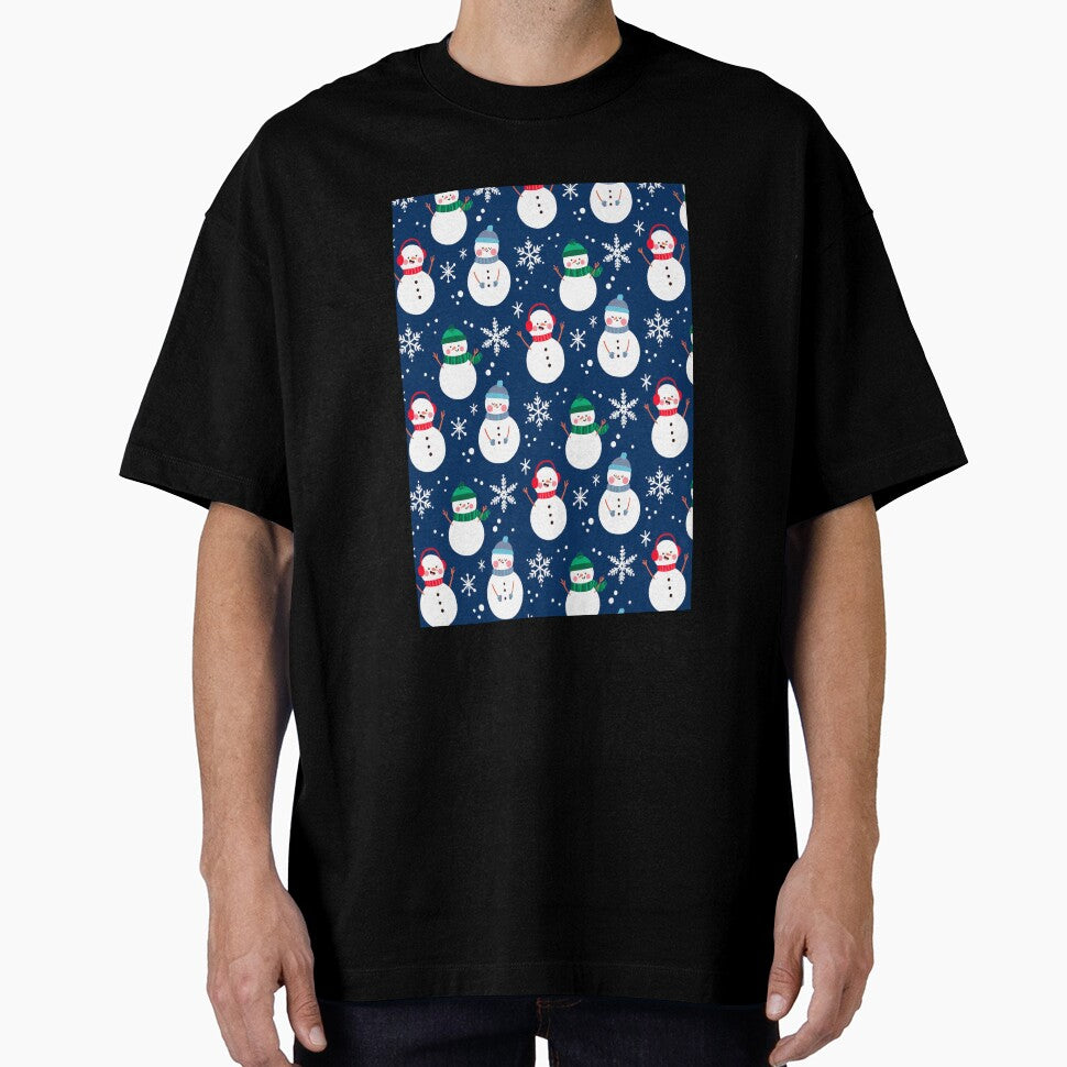 Christmas Snowmen Pattern by Fine Art California