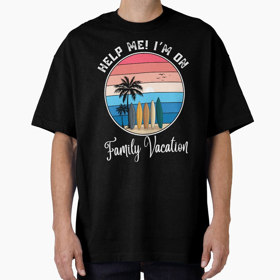 Help Me! I'm on Family Vacation Vintage Summer Beach Trip by thebest-2studio