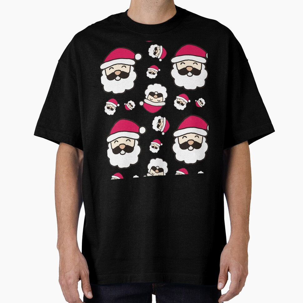 Cute Kawaii Santa Seamless Christmas Pattern. by Teenidesign