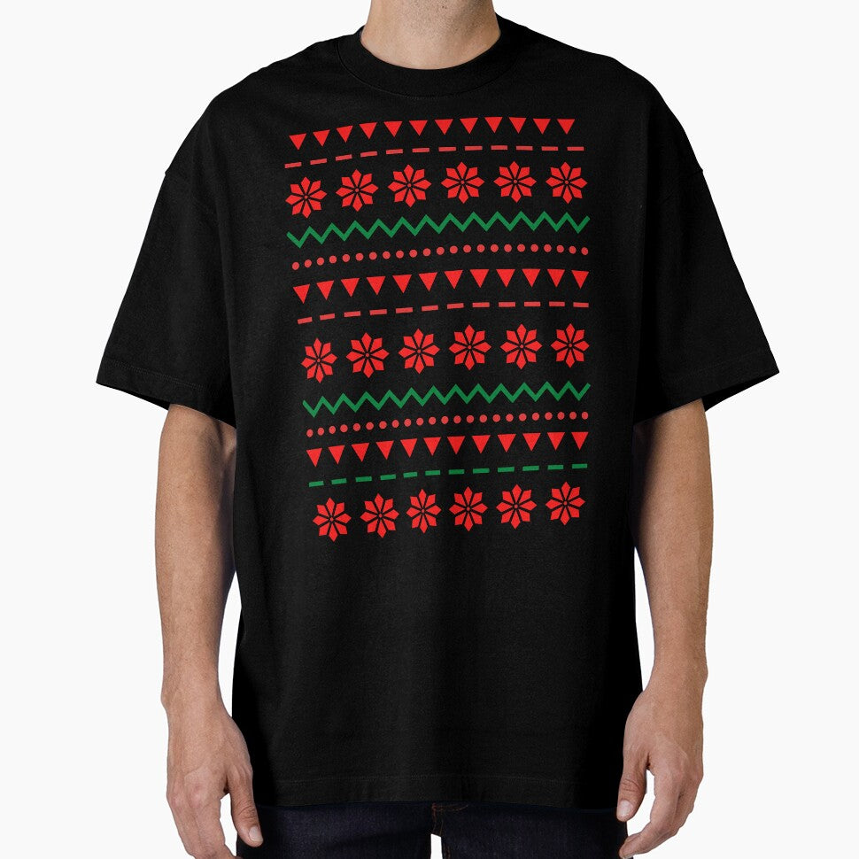 Cute vintage Christmas Sweater Pattern - Holiday Pattern by SheetalMourya