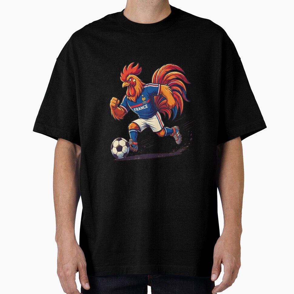 Retro 90s France Soccer Rooster Graphic Art by Ink & Void Co.