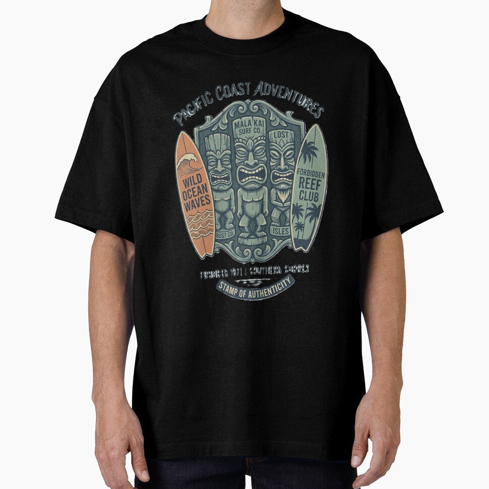 Pacific Coast Adventures - Vintage Tiki Surf Club 1971 by TelaMental