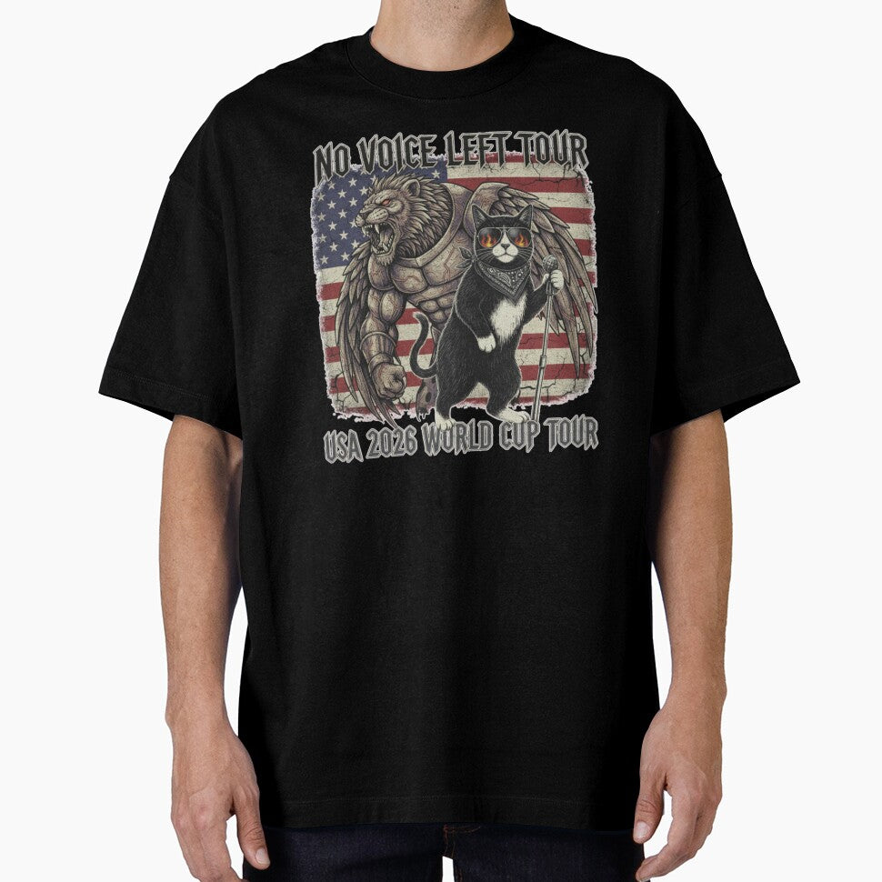 No Voice Left Tour — USA Heavy Rock World Cup Shirt by catastrocat