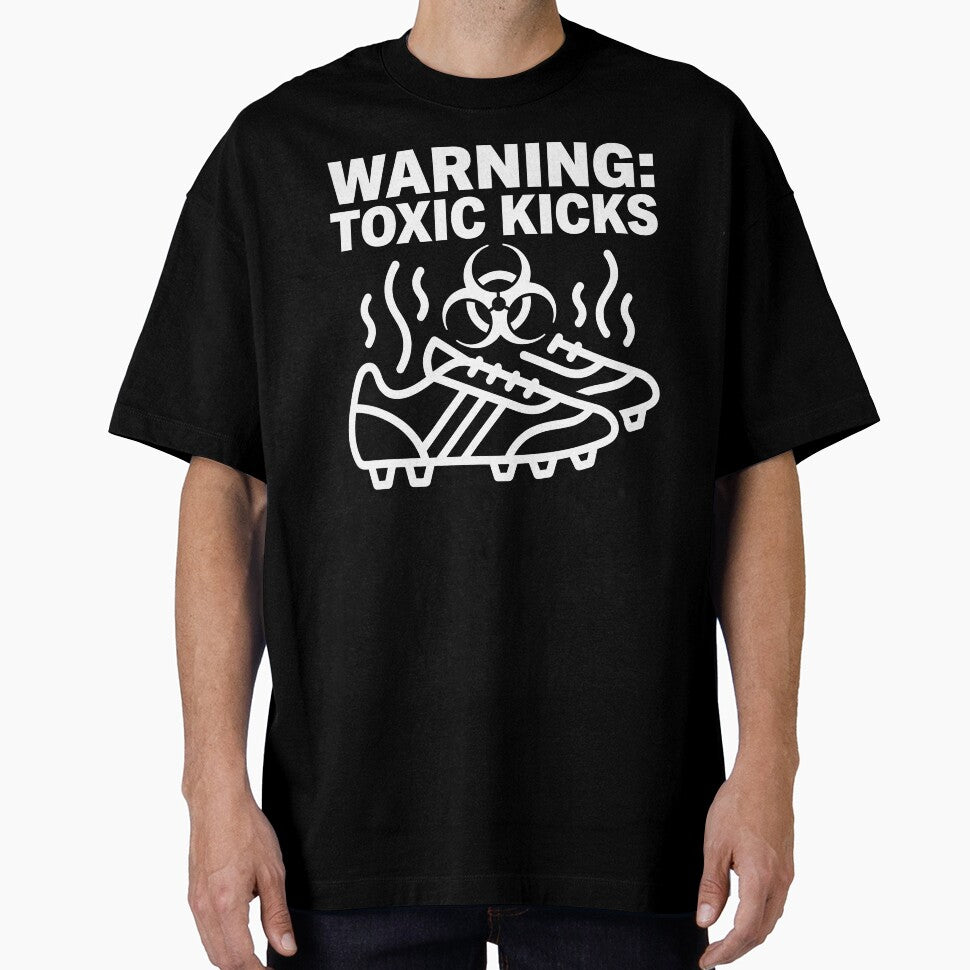 Warning Toxic Kicks - Smelly Soccer Boots Biohazard by TextCrew