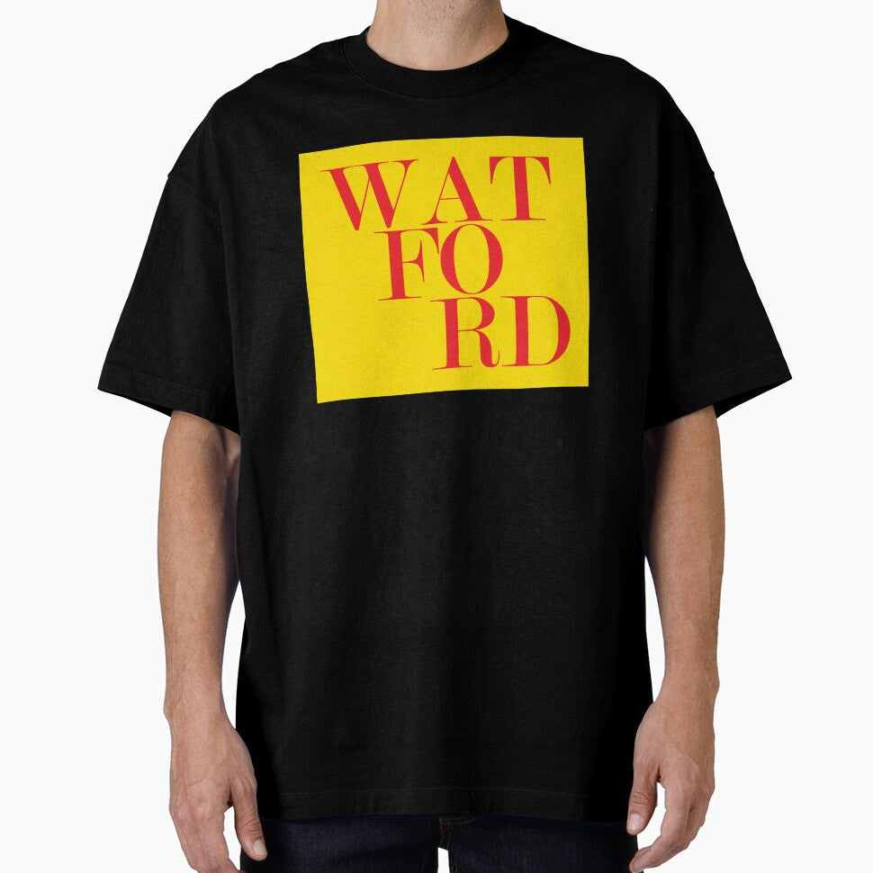 Watford UK Town Typography Minimalist Patriotic Travel Souvenir by kakarikihill