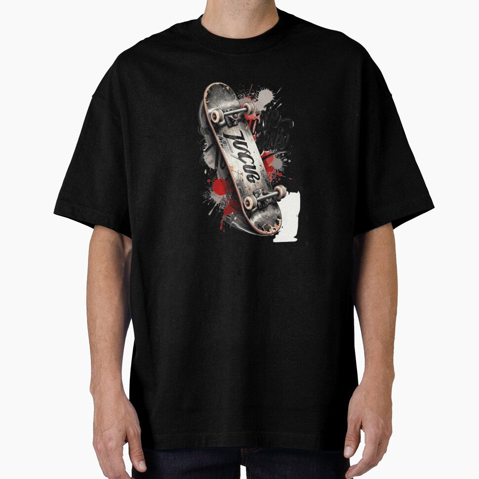 Urban Skateboard Ink Splash - Streetwear Graffiti Art by gokhanuzen