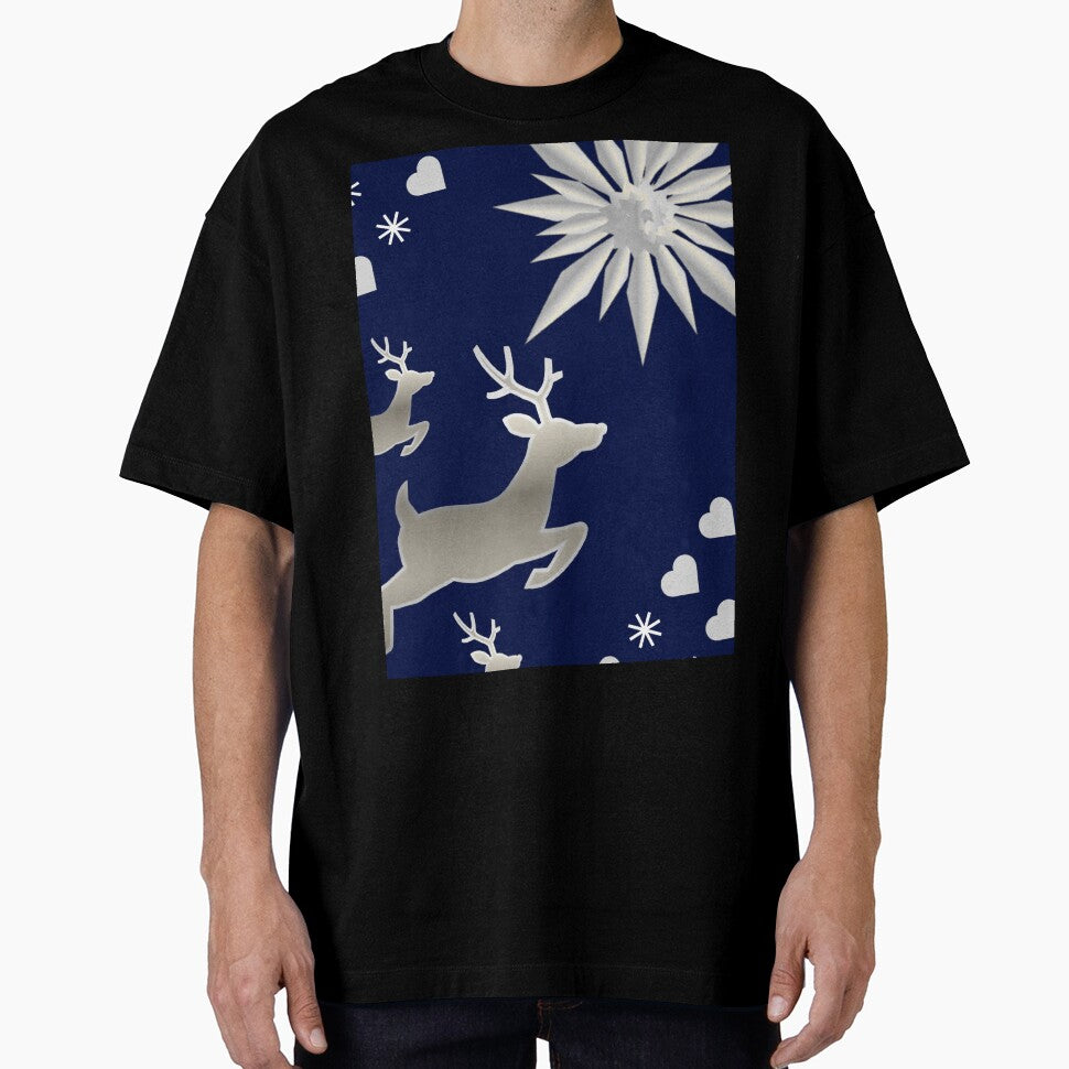 Silver Reindeer Christmas Pattern by HopeAndHustle