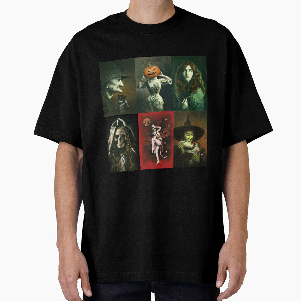 Halloween Characters Square Design by mictomart