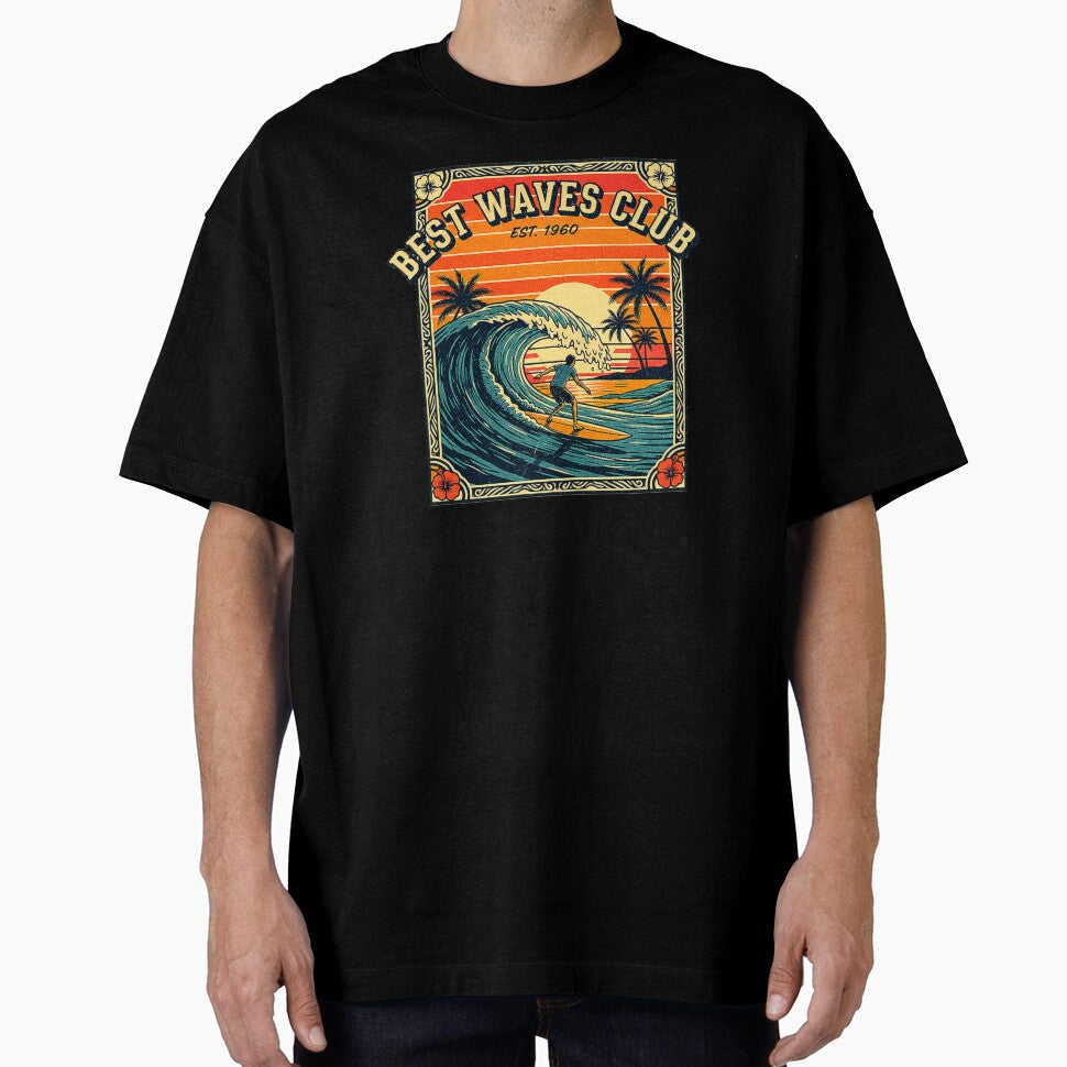 Vintage Surf Style. BEST WAVES CLUB. by Giulivo Store Graphic