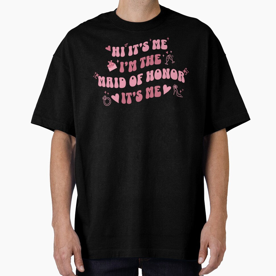 Retro Vintage Bubbly Hi It's Me I'm The Maid of Honor by franzandsabina