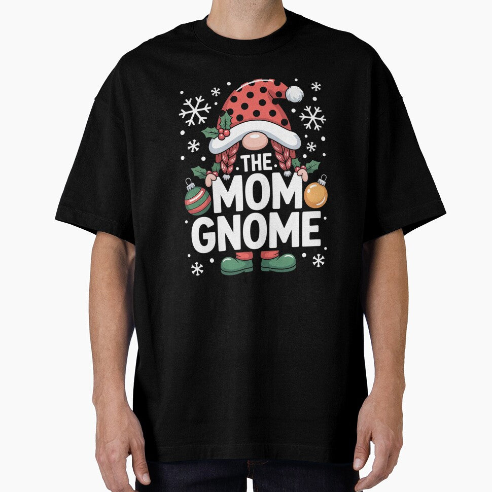 Mom Gnome Buffalo Plaid Matching Family Christmas by MinaReinger