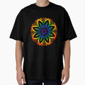 Rainbow Floral Mandala by octocrafty