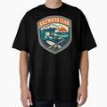 Saltwater Club Surf & Fishing Sticker – Vintage Gulf Coast Wave Decal by Fierce Wave Supply Co.