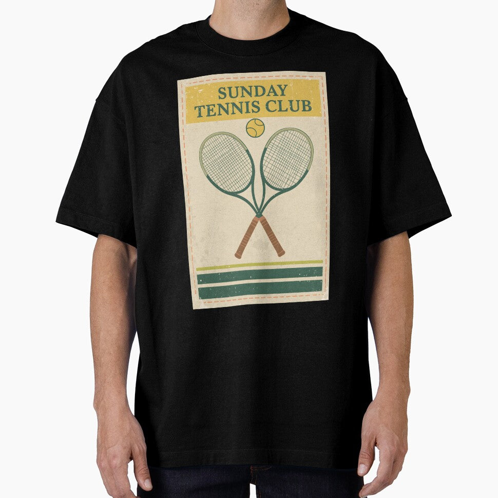 Vintage Sunday Tennis Club - Old Money Aesthetic by ThePromptStudio