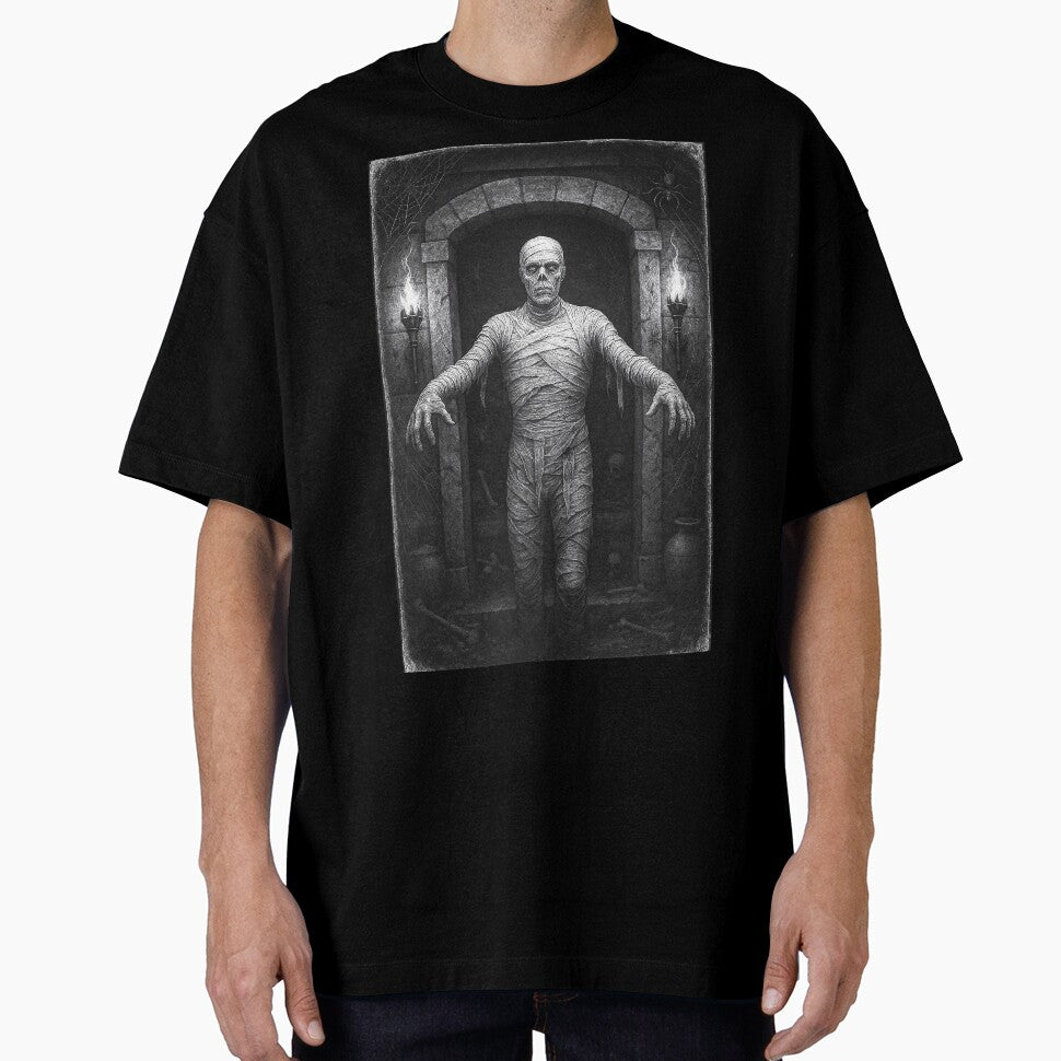 Vintage Mummy – Vintage Halloween Tomb Photo Print by Absurd Cult Co.