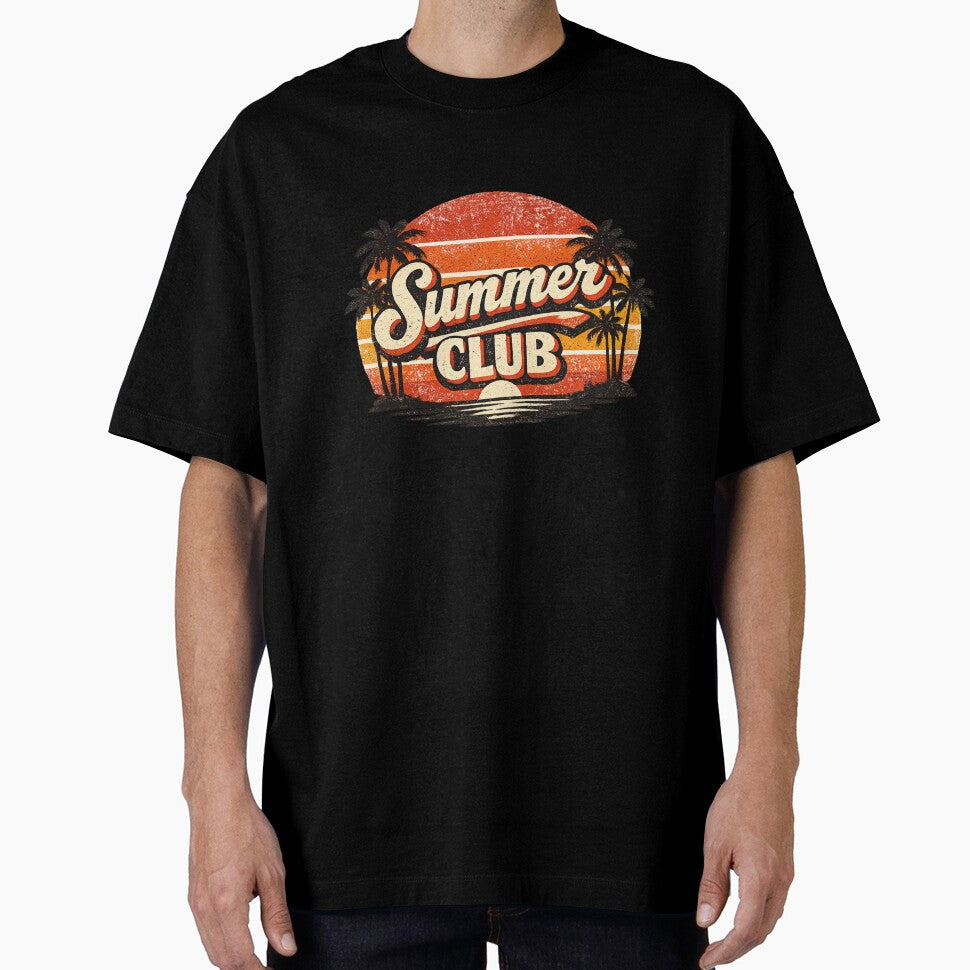 Summer Club Retro Sunset Beach by ubeyeart