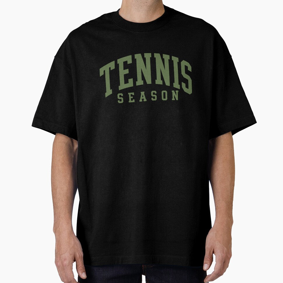 Tennis Season Retro Varsity Typography Green Country Club by JackCurtis1991