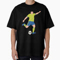Dynamic Soccer Player Kicking Ball Illustration by AllaMashycheva