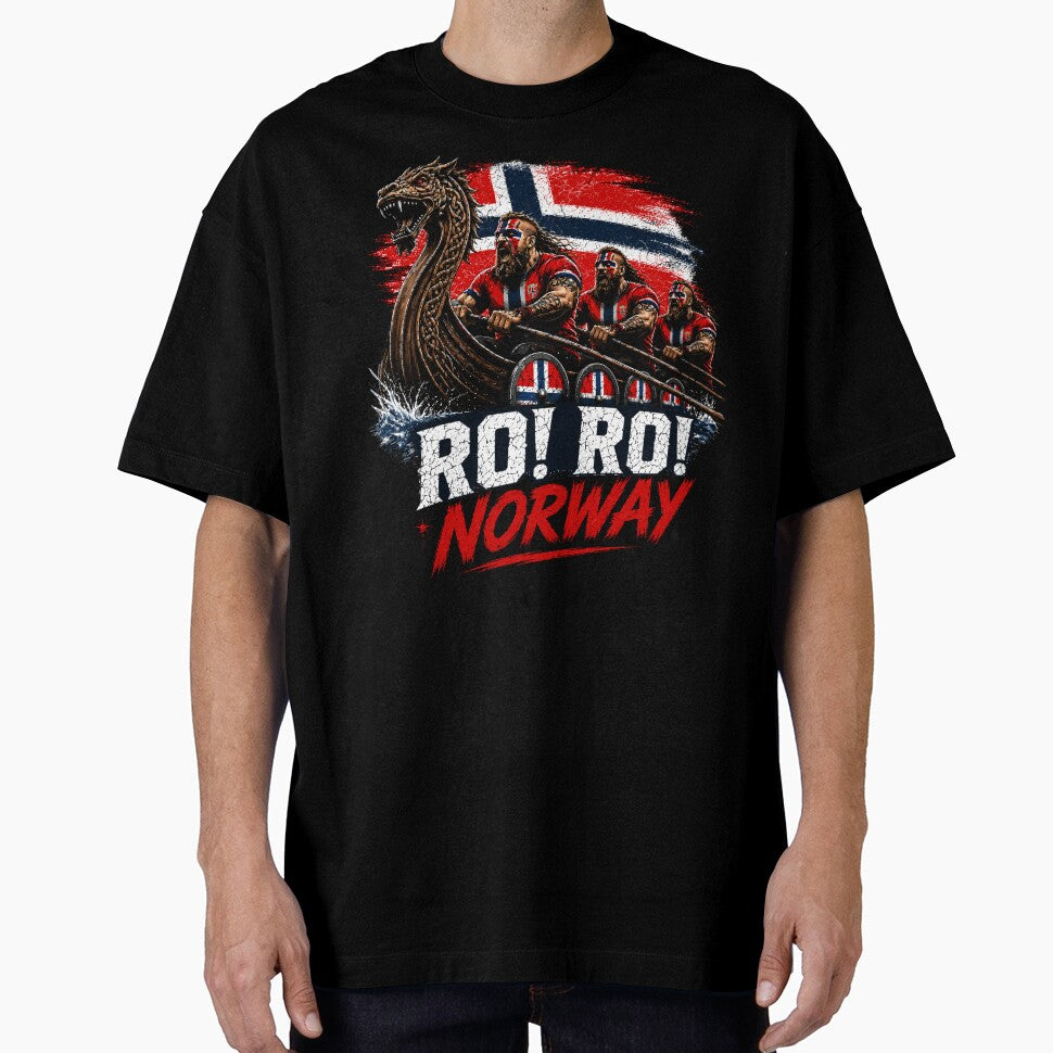 Norwegian Viking Ship Norway Flag Row Country Heritage Pride by Artifyo