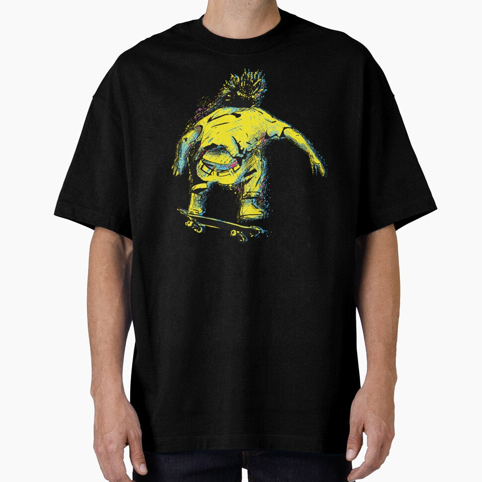 Skater Boy in motion. Grunge Style Design. by kazimido
