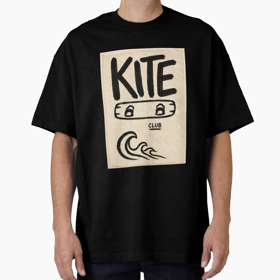 Kite Club Minimalist Coastal Surf Poster by Islabonita.