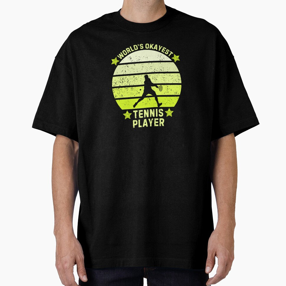 World's Okayest Tennis Player Sarcastic Tennis Lover by StrideSuccess