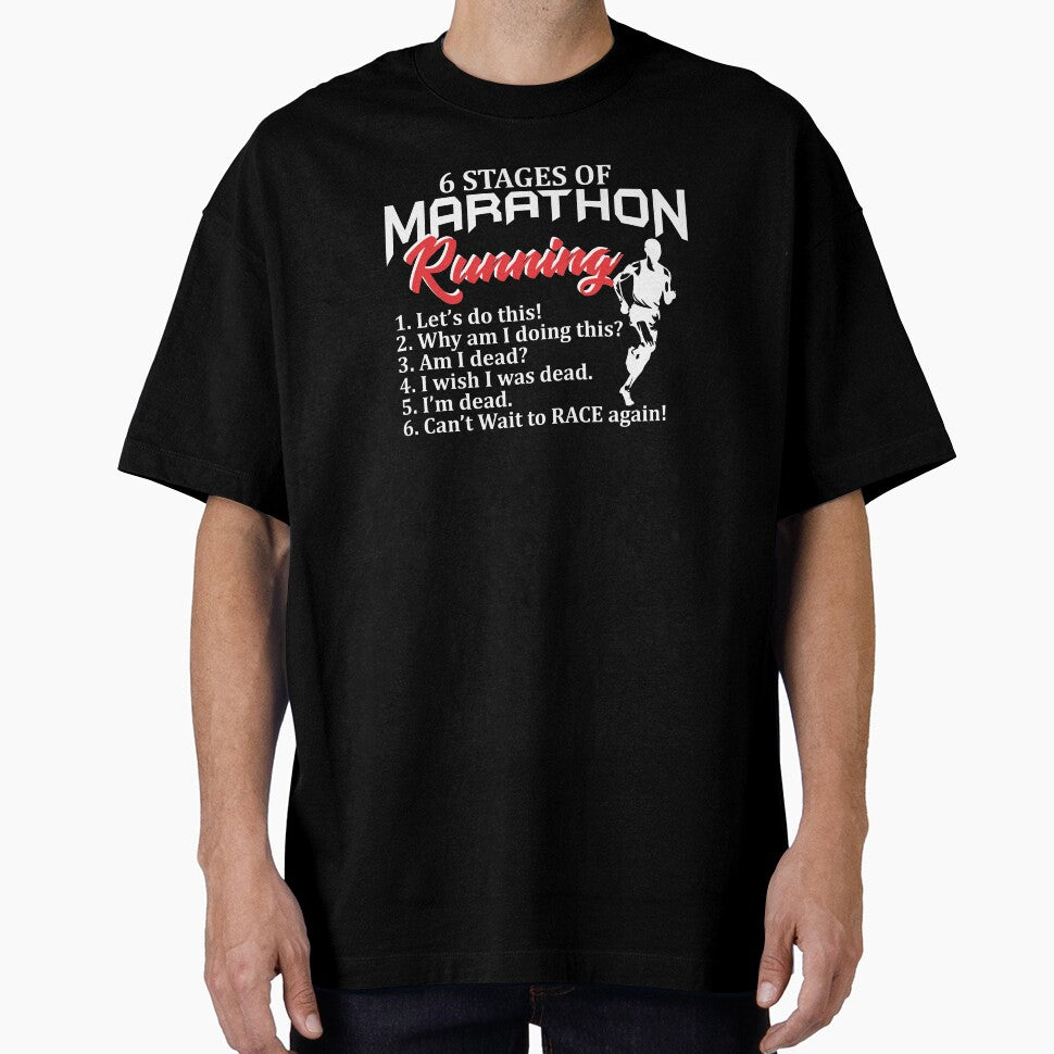 Stages of marathon running cross country runner funny gift by hadleydesigns