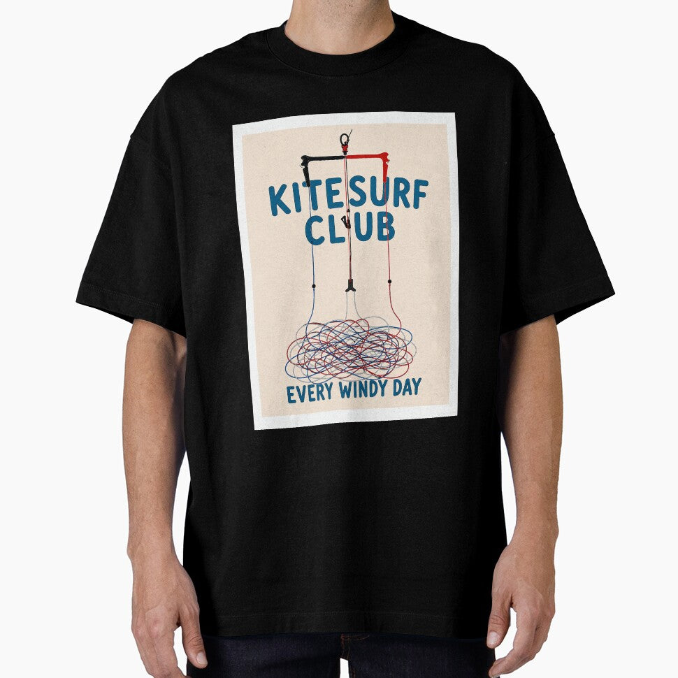 Kitesurf Club Every Windy Day Vintage Beach Poster by Islabonita.