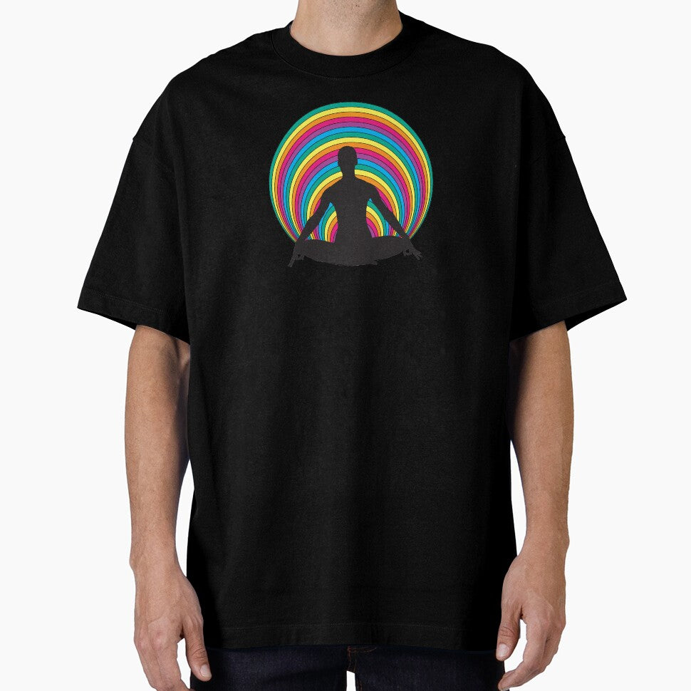 Yoga, meditation, peace, calm, relax, rainbow by Pascally