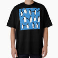 Cute Christmas Penguins Pattern On Holiday Xmas Blue by DEC02