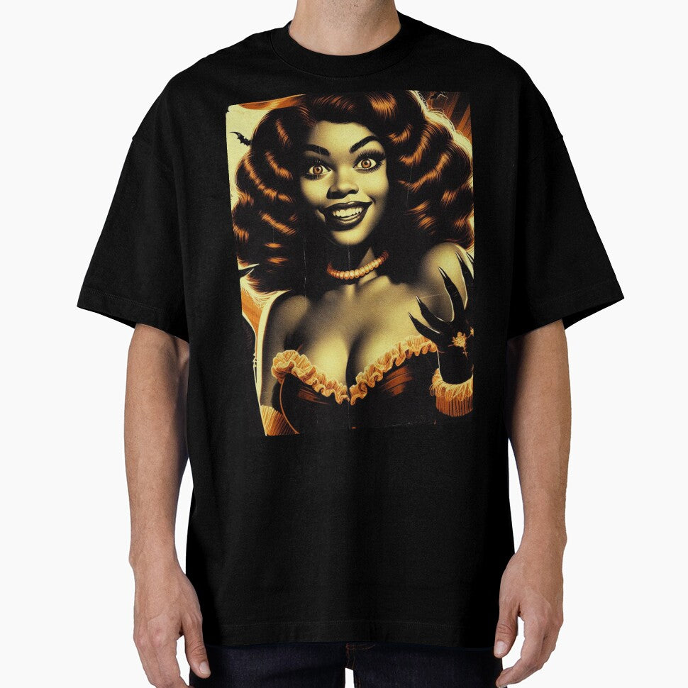 Retro Halloween Woman by PulpVintage