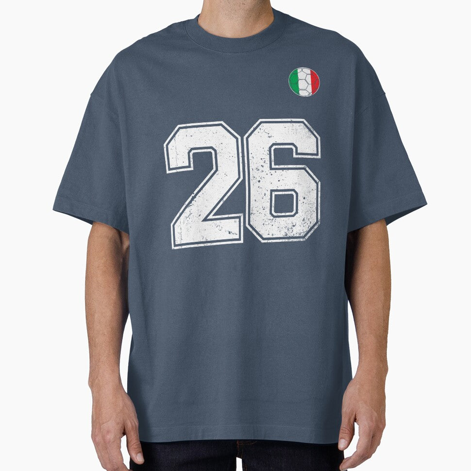 Italy Soccer Number 26 Vintage Sports Fan by RoyesButler